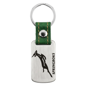 Stainless Steel Springbok Dog Tag Keyring 3mm