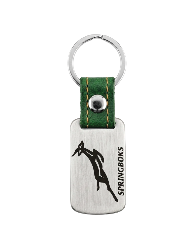 Stainless Steel Springbok Dog Tag Keyring 3mm