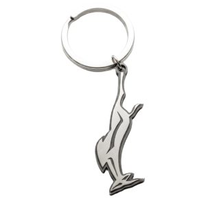 Stainless Steel Springbok Keyring 3mm