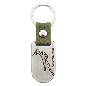 Stainless Steel Springbok Tag Keyring 3mm